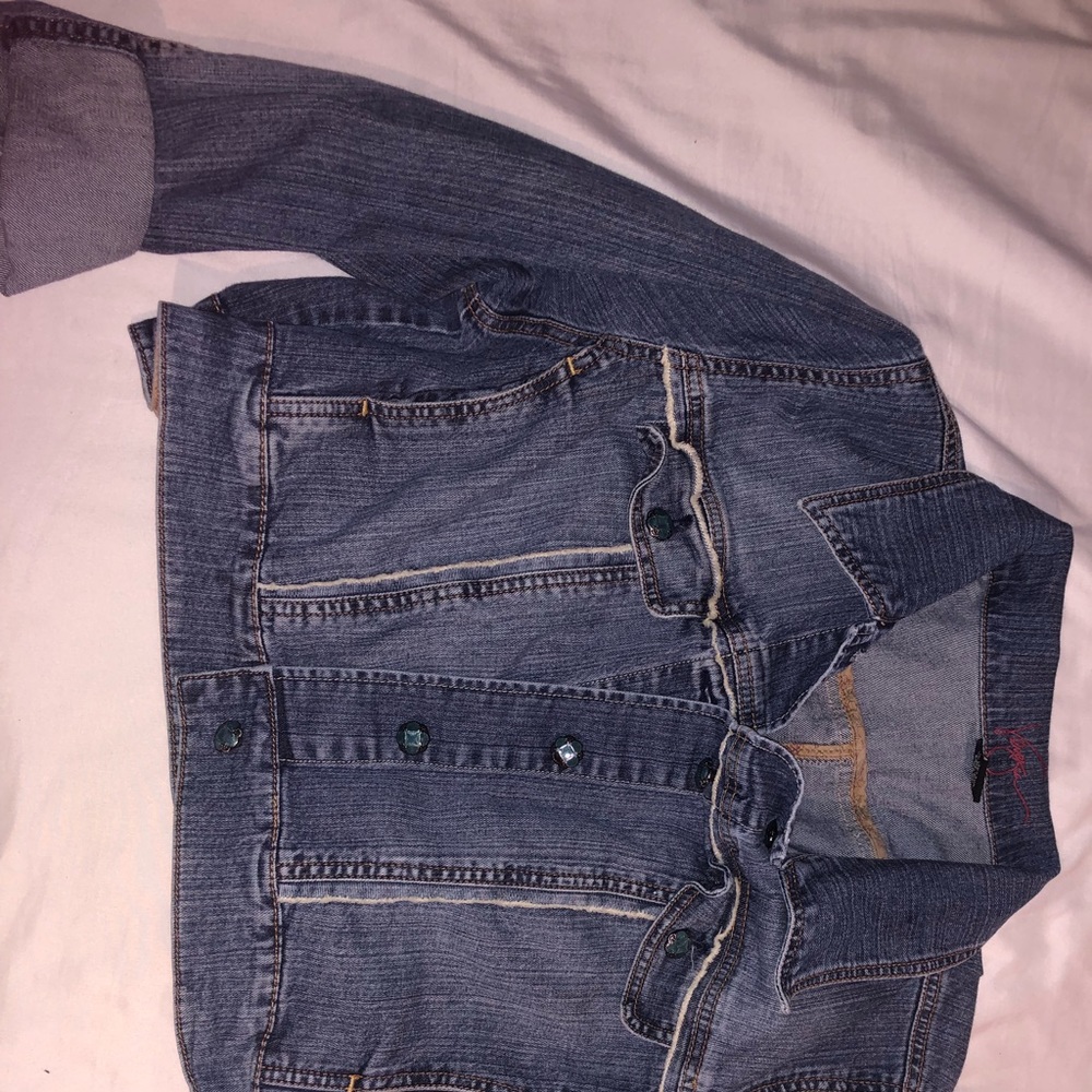 Crop top jean jacket